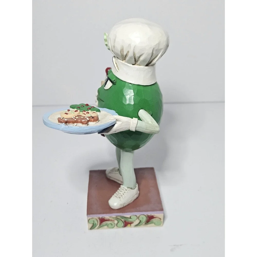 Jim Shore M&M'S Baked By Green Character with Cookies Christmas Figurine 6015680